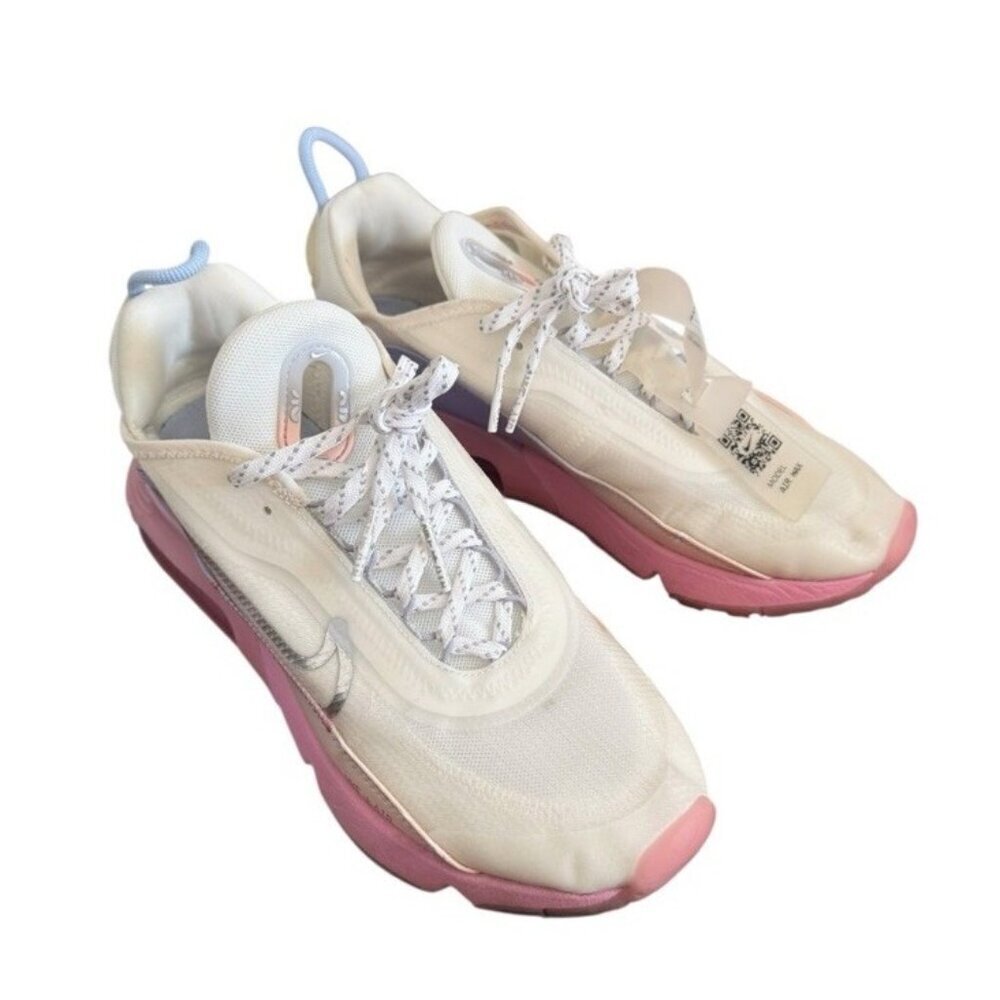 Nike Air Max 2090 Women's Sz 9  Pink Summit White Silver Sneakers CZ8130-100